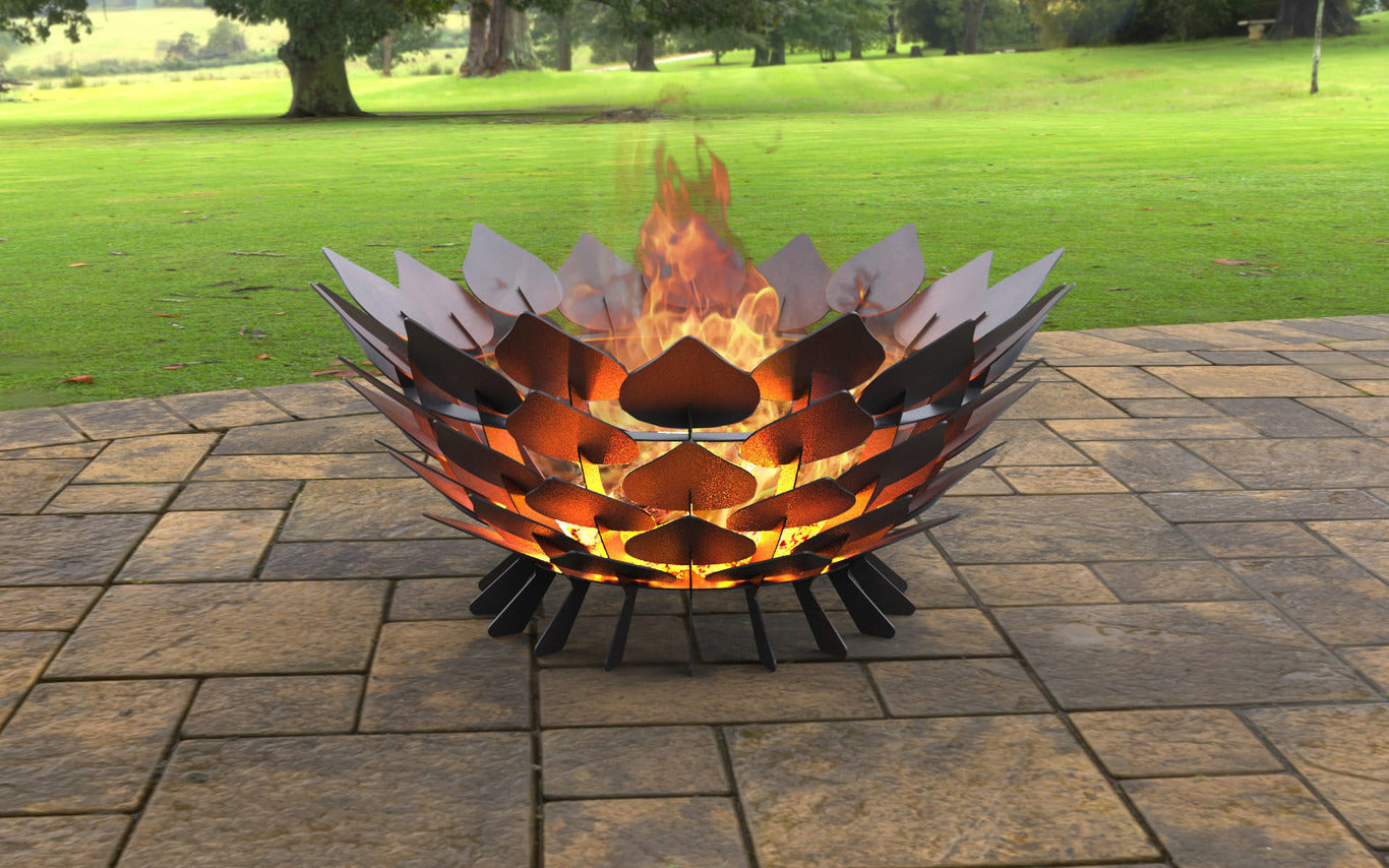 Open Leaves Fire Pit