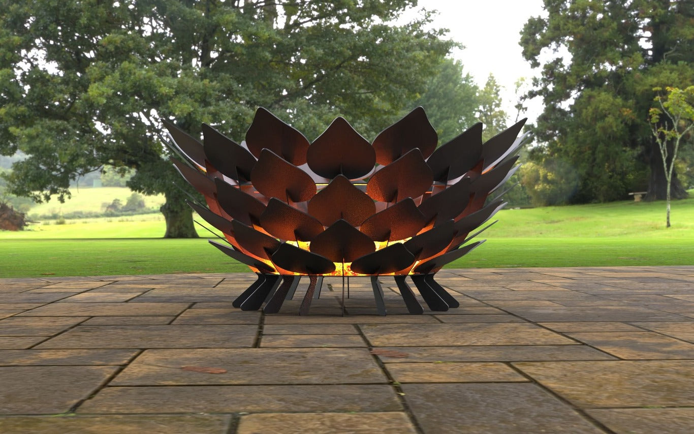 Open Leaves Fire Pit