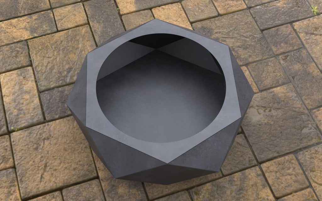 Volumetric Hexagon Fire Pit