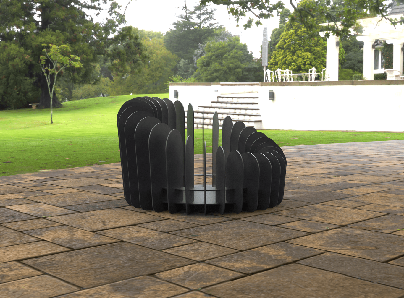 Round Plates Fire Pit V1