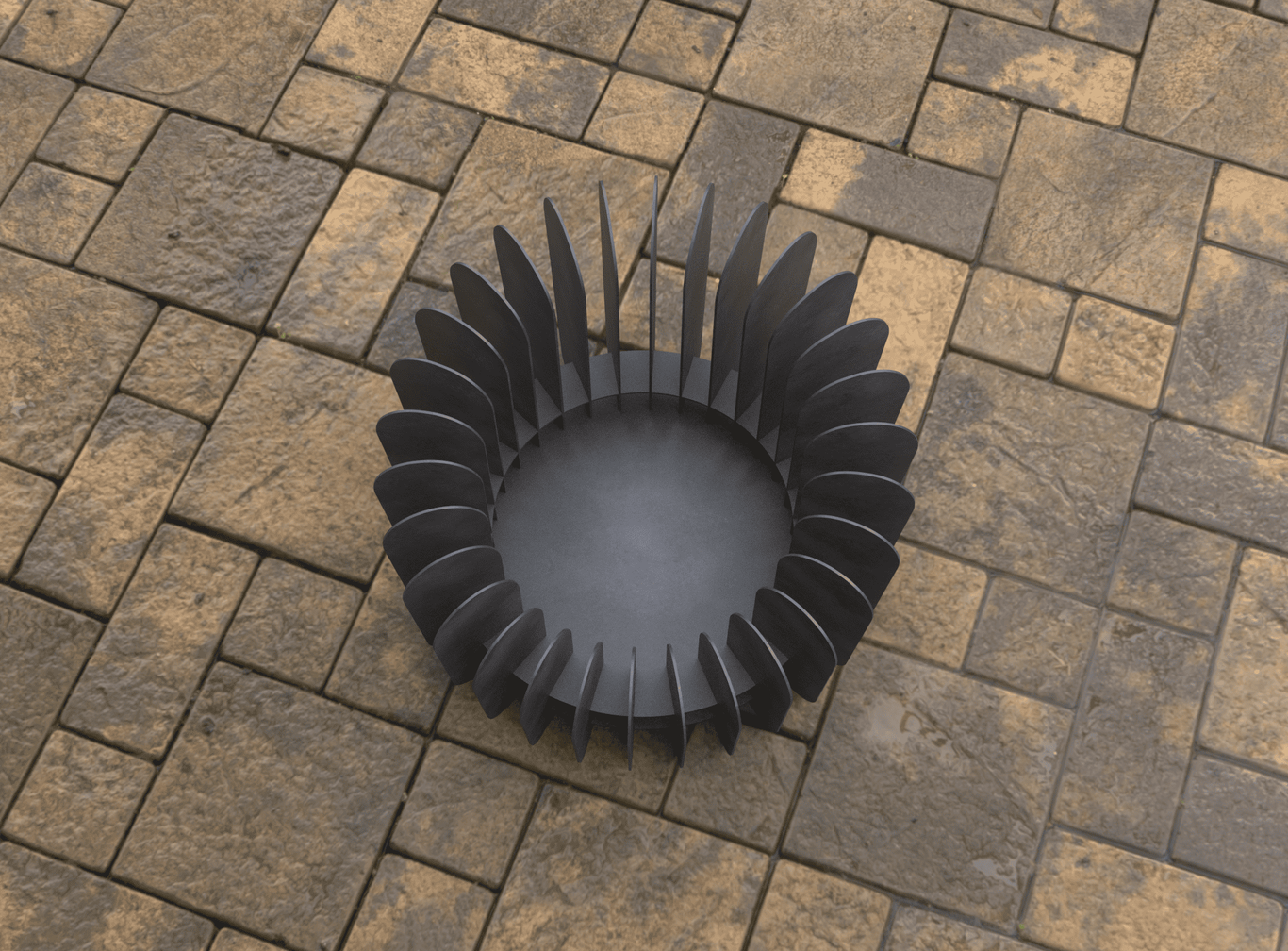 Round Plates Fire Pit V1