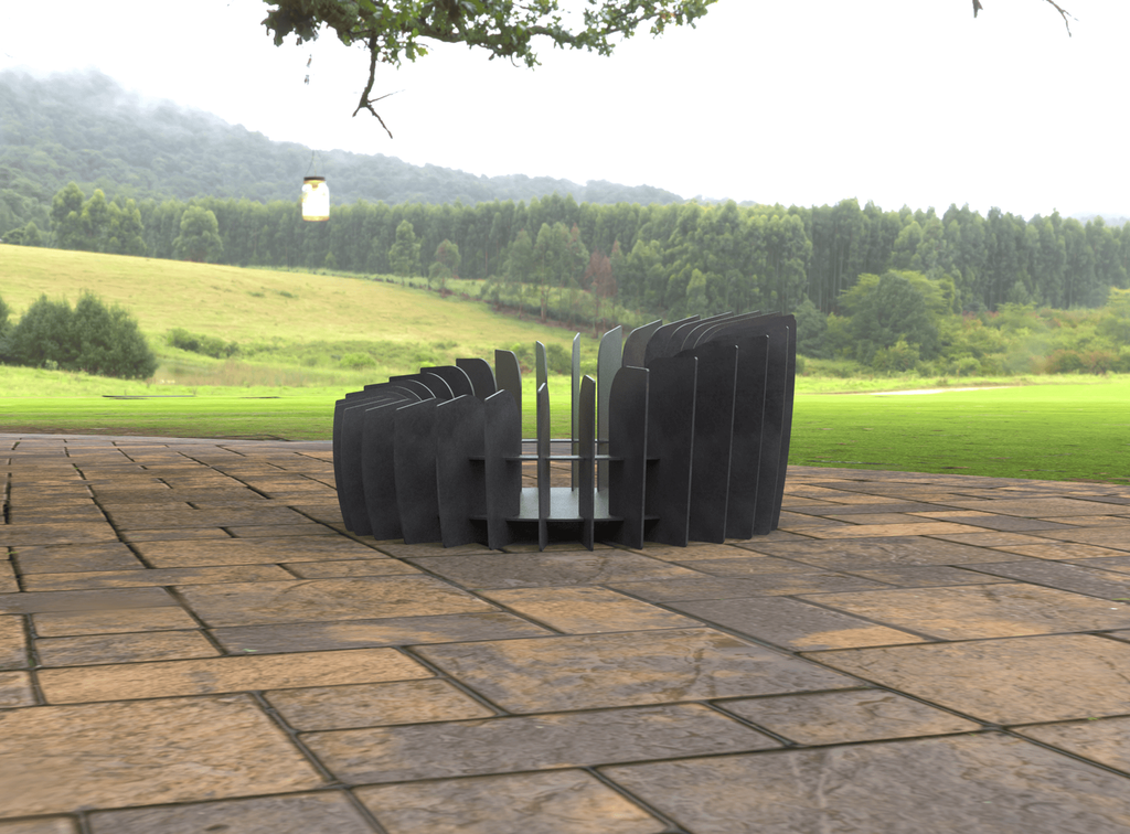 Round Plates Fire Pit V3