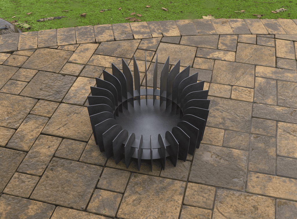 Round Plates Fire Pit V3