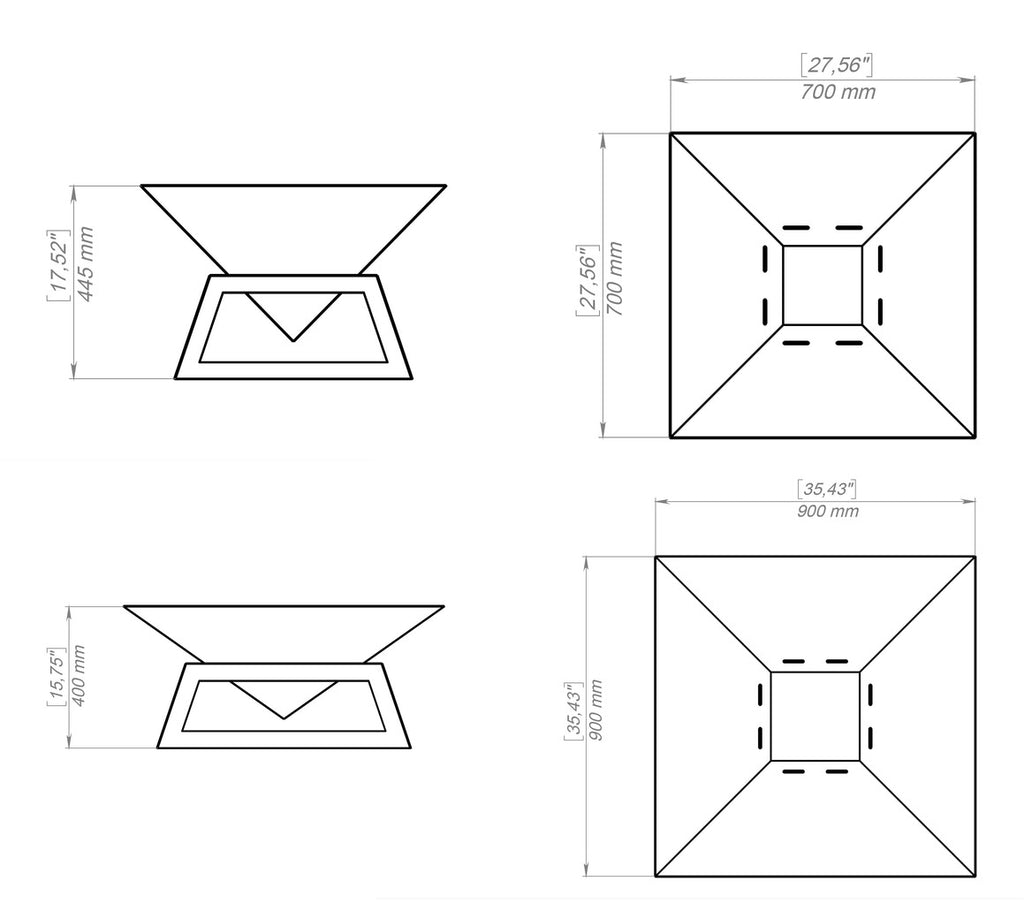 Square Fly Fire Pit