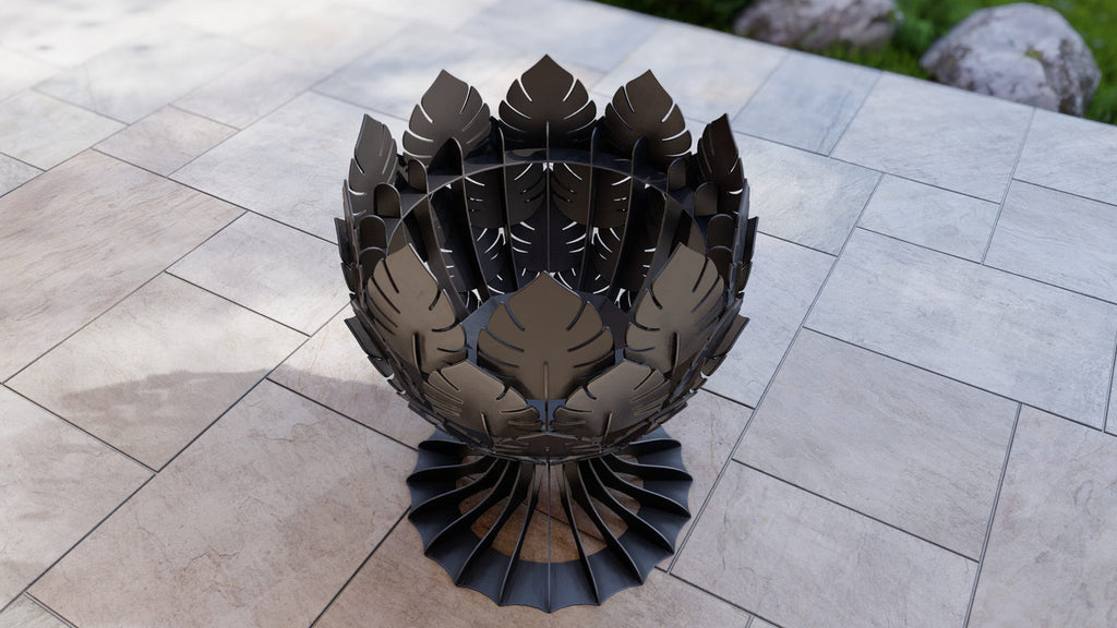 Goblet Leaves Fire Pit