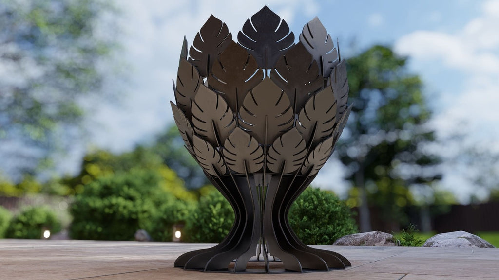 Goblet Leaves Fire Pit