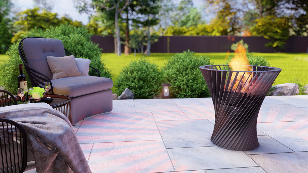 Spiral Tower Fire Pit