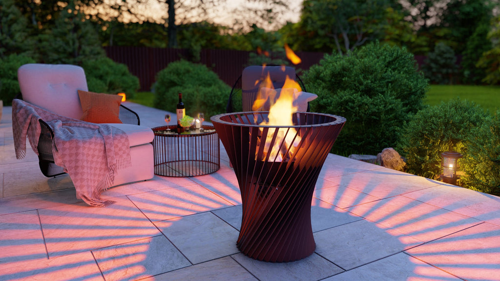 Spiral Tower Fire Pit
