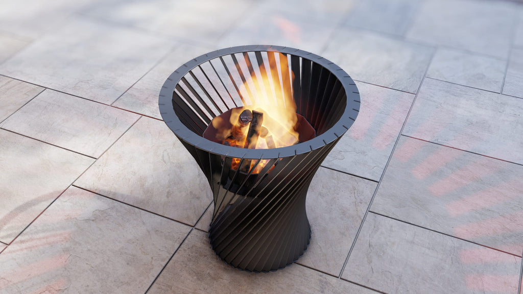 Spiral Tower Fire Pit