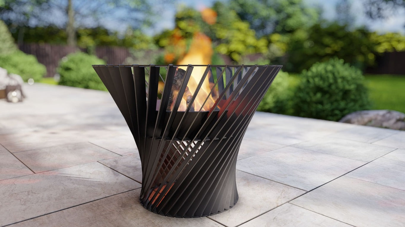 Spiral Tower Fire Pit