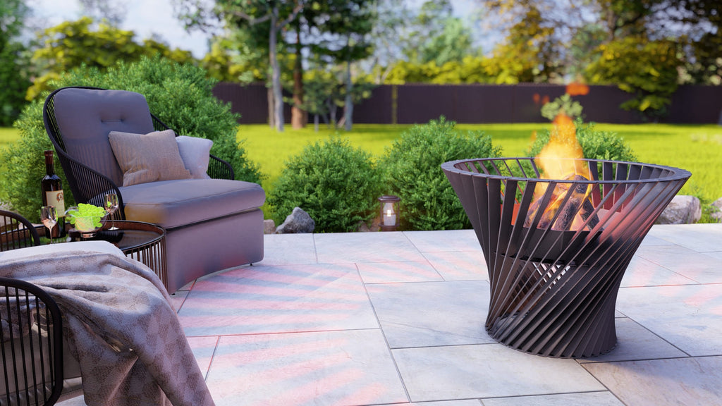 Spiral Tower Fire Pit