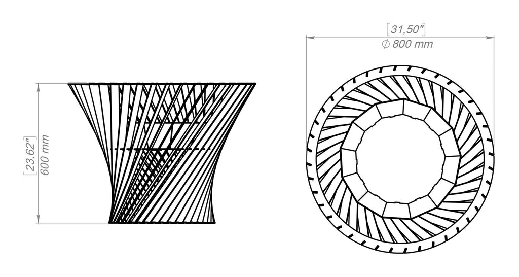 Spiral Tower Fire Pit