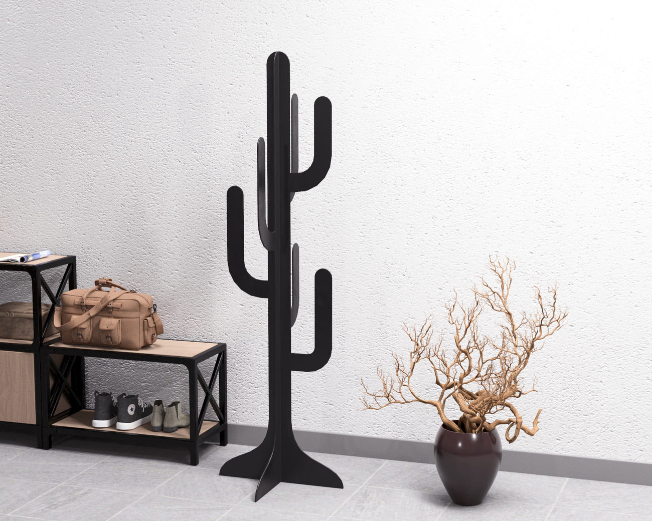 Cactus Coat Rack
