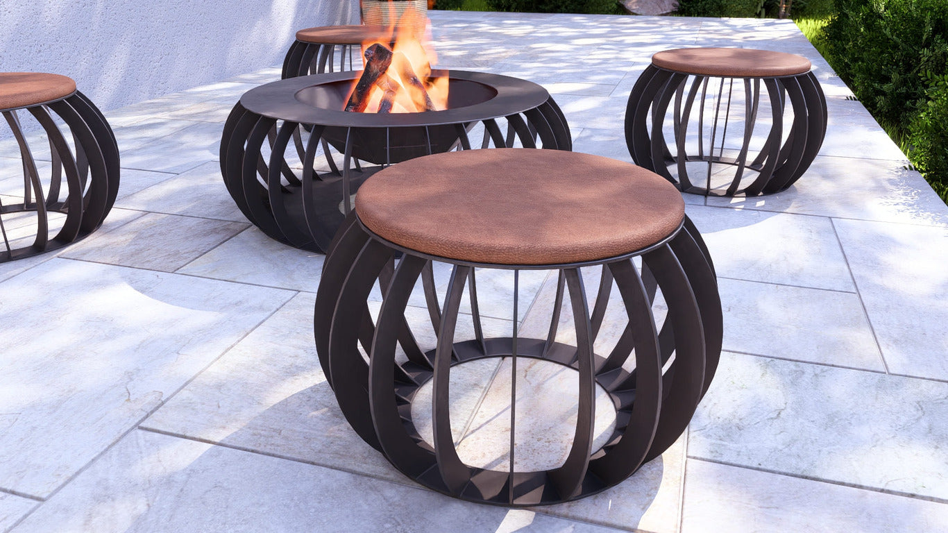 Set Stools & Fire Place